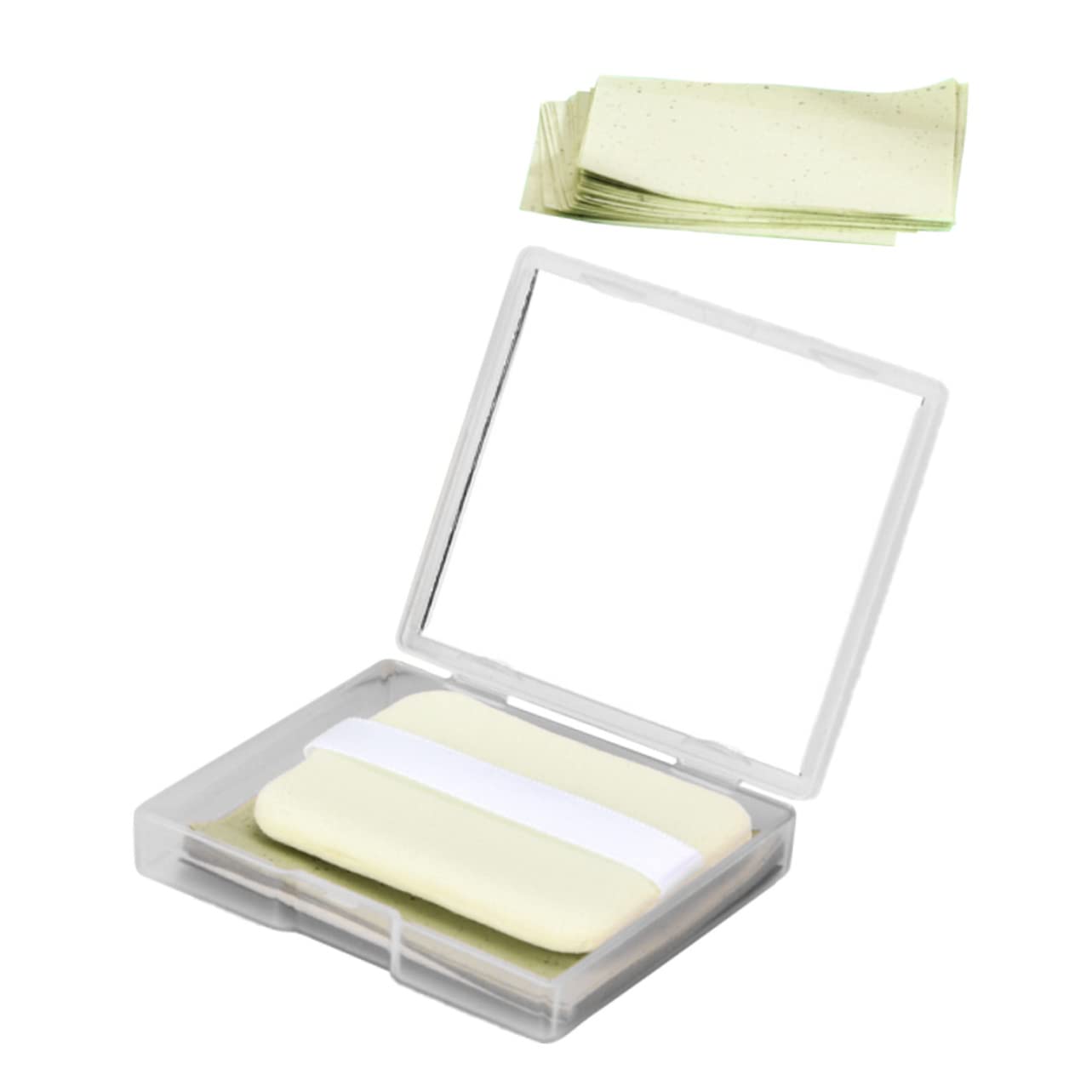 WOONEKY Practical Oil Absorbing Sheets Green Tea Blotting Paper for Oily Skin Face Cleaning Papers Oil Blotting Sheets for Men Women