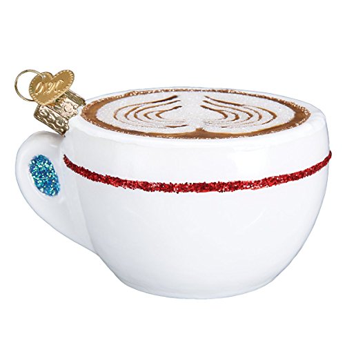 Old World Christmas Coffee and Tea Gifts Glass Blown Ornaments for Christmas Tree Cappuccino, Glas, 3 – Ansicht 3