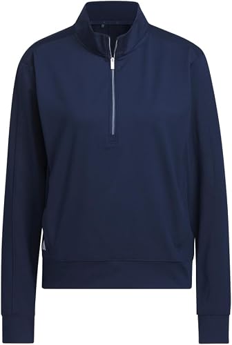 Adidas Women's Ultimate365 Half-Zip Layering Top, Collegiate Navy, Small