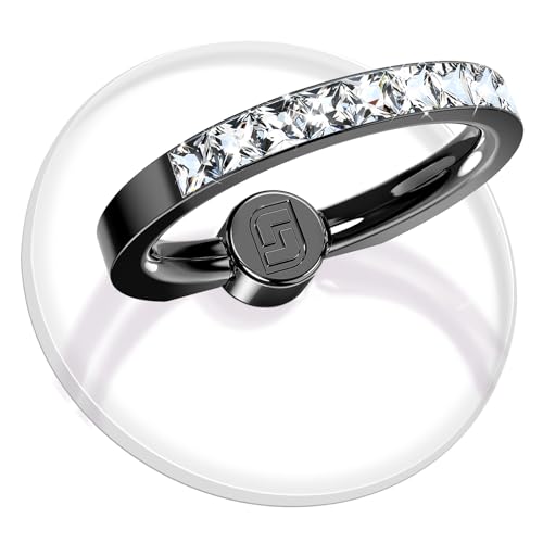 Transparent Phone Ring Holder 2 Pcs, Clear Cell Phone Ring 2 Rose Gold Diamond - Photo 15 sur 31