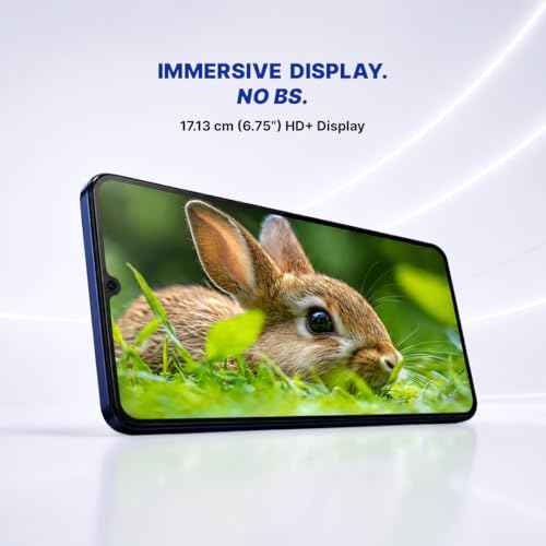Image of Lava Bold N2 5G (Billionaire Blue, 4GB RAM, 64GB Storage) | 6000 mAh Super Battery | Octacore Ultrafast Processor | Biggest 6.75 (HD+) 120Hz Display | IP64 Dust & Water Resistant | Free Service @ Home