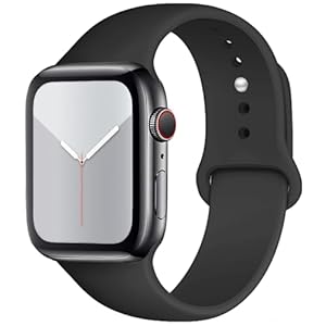 Sport Watch Band Compatible with Apple Watch Band 38mm 40mm 41mm 42mm 44mm 45mm 46mm 49mm Women Men, Soft Silicone Replacement Strap with Classic Clasp for iWatch Ultra SE Series 10/9/8/7/6/5/4/3/2/1