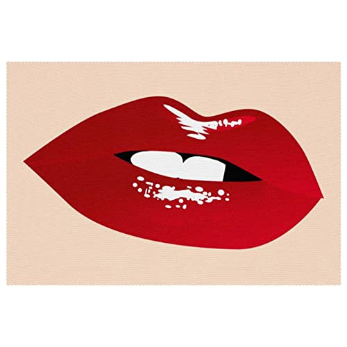 Sets de table Sexy Lips parfaits pour vos dîners romantiques et modernes - 2
