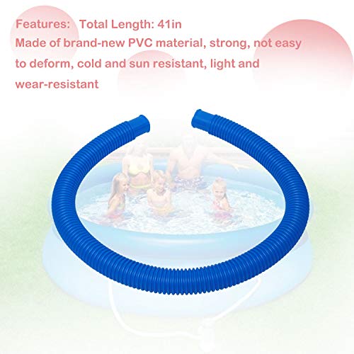 Pool Pump Replacement Hose, 1.25 X 41 Inch For Compatible With Intex Filter Pump 607, 637 And 32Mm Above Ground Pools Include 6 Hose Clamps, Replace For Compatible With Intex Hose(3 Set) #TOP1