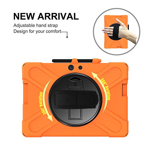 Coque pour Surface Pro X orange antichoc qui résout les problèmes de casse en déplacement