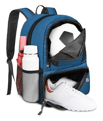 YOREPEK Soccer Backpack,Soccer Bag with Ball Holder,...