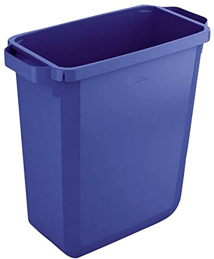 Durable Blue 60L Waste Bin | Rectangular Recycling Bin | Food Bin | Durabin