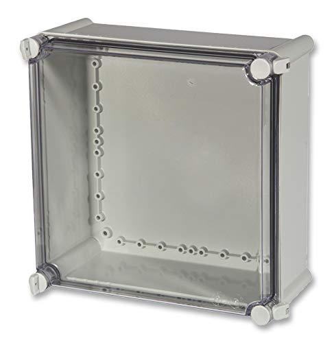 Boîtier PC gris en plastique 280 x 280 x 130 mm coffret étanche transparent