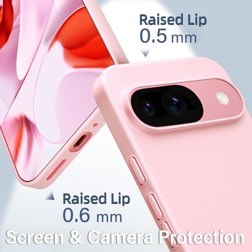 Image of X-level for Google Pixel 9 /Pixel 9 Pro Case, Extra Slim 0.3 mm Thin Translucent Matte Finish Soft Phone Cover, Anti-Scratch Shockproof for Google Pixel 9 Pro /Pixel 9 Case,Pink