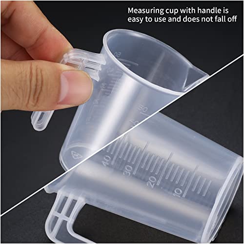 3 Pcs 50ml/100ml/250ml Measuring Cups, Small Clear Liquid Graduated Beaker Measuring Jugs - Image 3
