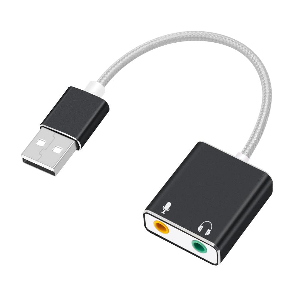 Meshiv USB Sound Card for Laptop PC, 7.1 CH USB Sound Card l USB to Aux 3.5mm Audio Adapter Compatible with Laptop, PC, Windows, Mac, Linux, PS5, PS4, Plug & Play No Drivers Need (Multicolor) (B0BG8MHBDL) Amazon Price History, Amazon Price Tracker