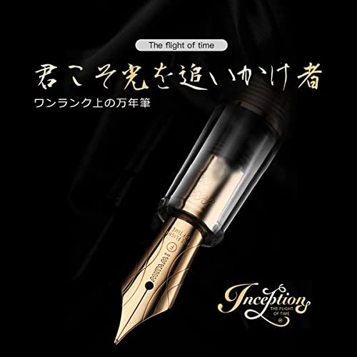 Amazon.co.jp: ギフト プレゼント 万年筆 カラー透明軸 F(細字