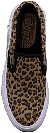 Lugz Women's Clipper Platform Sneaker, Beige/Black/White Leopard, 8 | Image 4