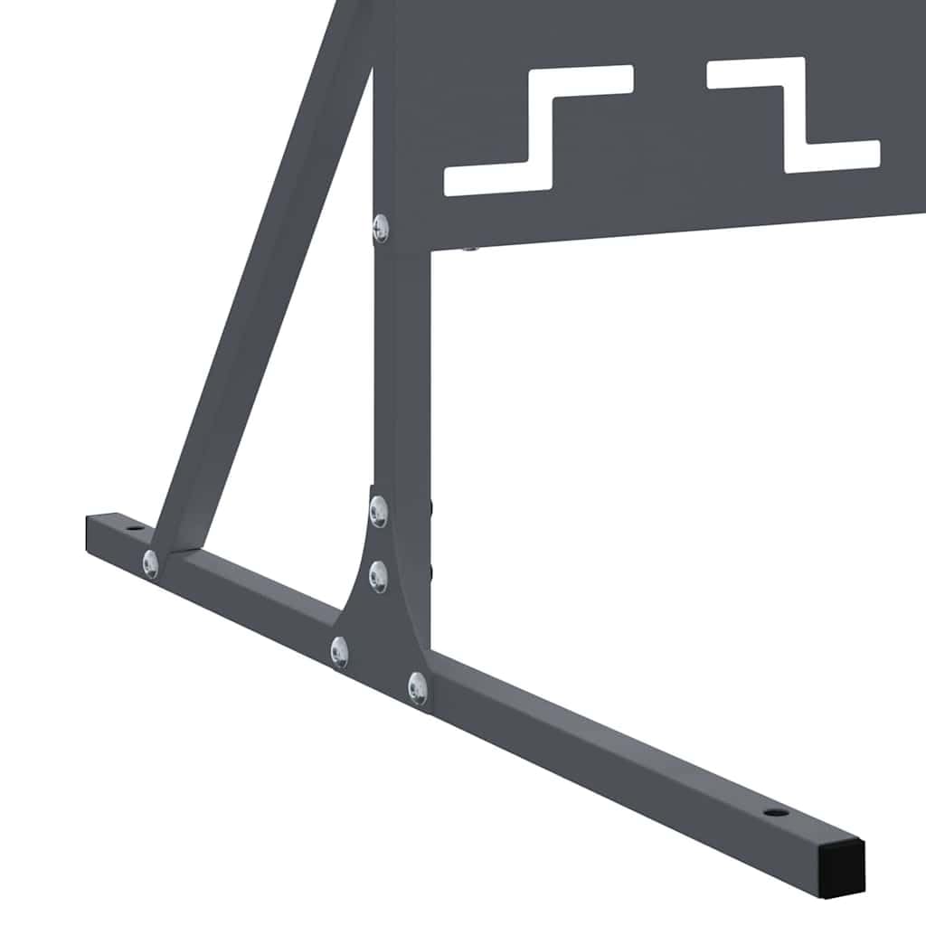 vidaXL Panel ogrodzeniowy metalowy Antracyt Stal malowana proszkowo