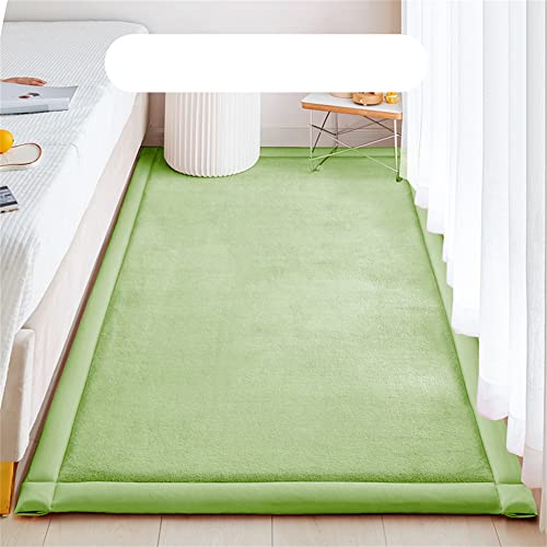 Xabellejp 和風 寝室 カーペット リビングルームラグ 60x120 CM 洗える ラグマットベッド短い毛 サンゴフリース 滑り止め付き 北欧 畳 和室 室内こども絨毯オールシーズンクロールパッド使用 通気性 遮音部屋 じゅうたん 抗菌 防臭 防ダ