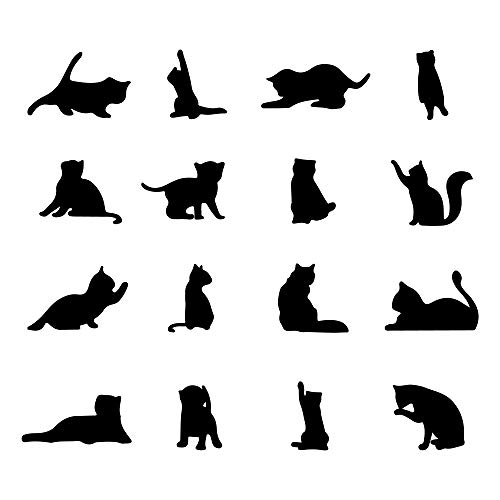 Vinilos Decorativos GULIGULI para Pared con Gatos miniatura 1