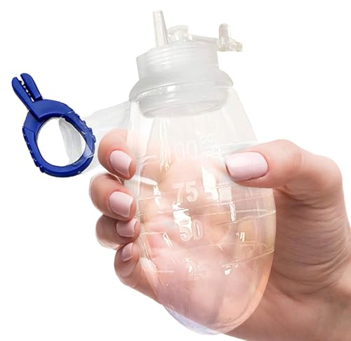 Image of AMZ Medical Supply Wound Drainage Bulb 200 ML. Oval Shape Silicone Bulb Evacuator Medical Suction. Surgical Drainage Bulb. Needle-Free Wound Drainage Reservoir for Closed Wound.