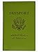 Genuine Green Leather Passport Travel Holder Wallet New