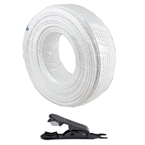 Image of CSI INTERNATIONAL 100 Meter RO Pipe 1 /4 Inch - White Food Grade Tube for Water Purifier | BPA-Free Flexible RO Water Filter Pipe | Leak-Proof Plumbing Hose for RO UV UF Systems | DIY Installation