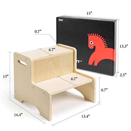 Wood City STEP STOOL2 Wooden Toddler Step Stool thumb #6