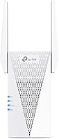 Vista 3 de TP-Link Extensor de alcance WiFi 6 AX3000 Elección del editor de PCMag Repetidor inalámbrico de doble banda con puerto Ethernet Hasta 2400