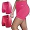 SELENE Kit 2 Shorts Academia Feminino Sem Costura Canelado Fitness Adulto, 1 Cereja - 1 Pink, GG