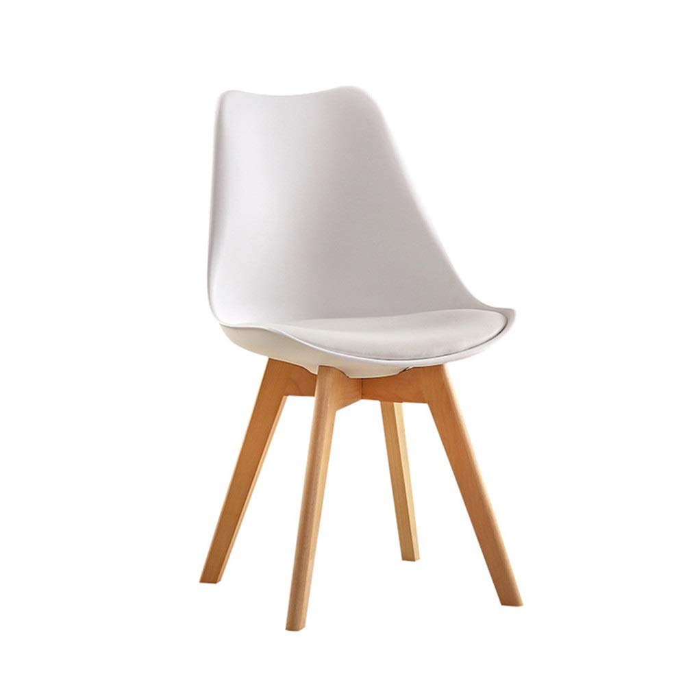 Wooden Office Chair 2 Pcs Plastic Dining Chair Kitchen Dining Chairs Fabric Cushion Side Chairs With Metal Legs Heavy Duty For Kitchen Home Living Room Available, C1*2, 85*46*44cm