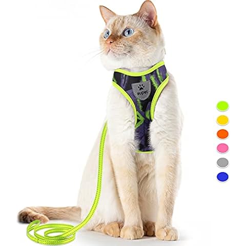 Supet Adjustable Escape Proof Cat Harness Cover