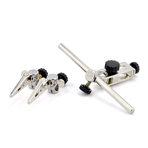 OLLGEN LED Soldering Station,Third Hand Soldering Solder Iron Stand with Alligator Clip,2X Main Lens 6X Accessory Lens,2 LED Lighting - Thumbnail 2