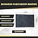7 Ring 3 on a Page Check Book Binder with BLACK cover by Starbinders Black