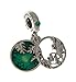 PANDORA Disney Simba, Pumbaa and Timon Silver Dangle with Royal Green Crystal and Green Enamel
