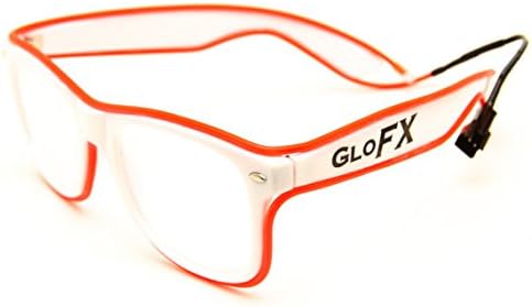 GloFX White Ultimate Diffraction Glasses with RED Luminescence