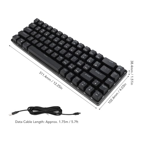Teclado Mecánico Gamer Zunateef8i54d93o USB-A miniatura 6
