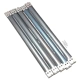 KUKU工房 バネ口金具 ばね口 長さ20cm 幅1.3cm 5本セット (シルバー)