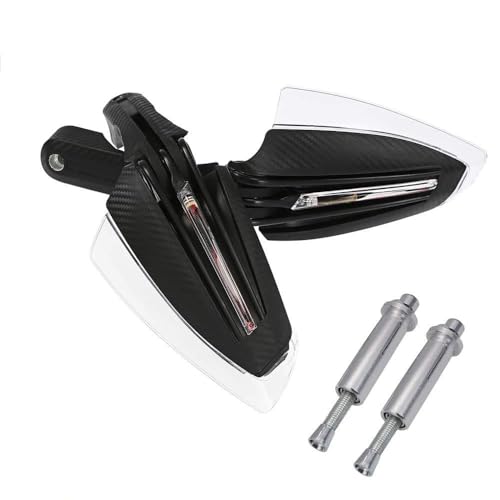 Protège-Mains de Moto avec Clignotant LED, Protection de Brosse à Main et Pare-Vent de Guidon, éclairage de sécurité Haut de Gamme pour la Conduite de...