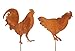 Produktbild Rostalgie 2tlg. Edelrost Hahn und Henne zum Stecken Garten Dekoration Gartenstecker