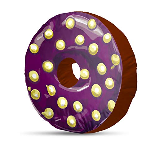 Image of Kesar Enterprises Donut /Doughnut Cushion /Pillow | Velvet Fabric|Birthday Gifts | Soft Toys | Suitable for Wheelchair, Car Seat, Home or Office for Kids Cushion | Size 14x14 inches
