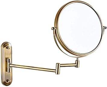 specchio da bagno per parete in nichel spazzolato