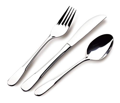Grunwerg Venus Dessert Forks, 18/0 Stainless Steel, Mirror Finish, Fiddle Pattern – Stylish Everyday Cutlery (Pack Of 12) #TOP1