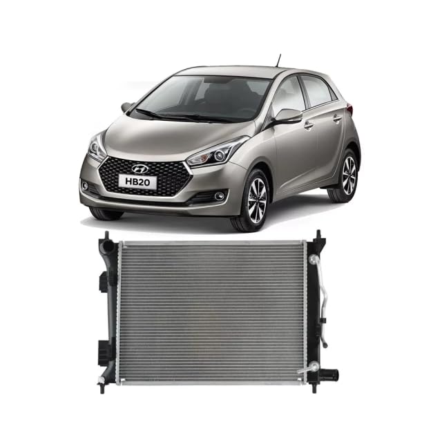 Radiador HB20 1.0/1.6 2013 2014 2015 2016 2017 2018 Com/Sem Ar Condicionado Automático/Manual Expandido