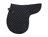 EquiRoyal Quilted Contour AP Saddle Pad Black