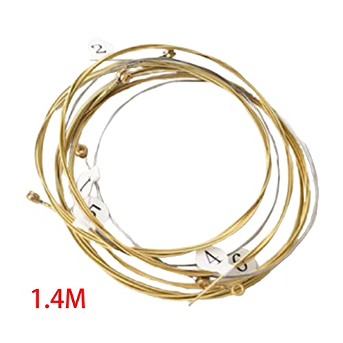 6 Pieces Acoustic Guitar Strings, Durable Brass Guitar Strings For Folk Guitar Acoustic Guitar #TOP2