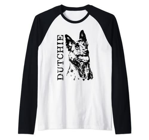 Pastor holandés - Dutchie Camiseta Manga Raglan