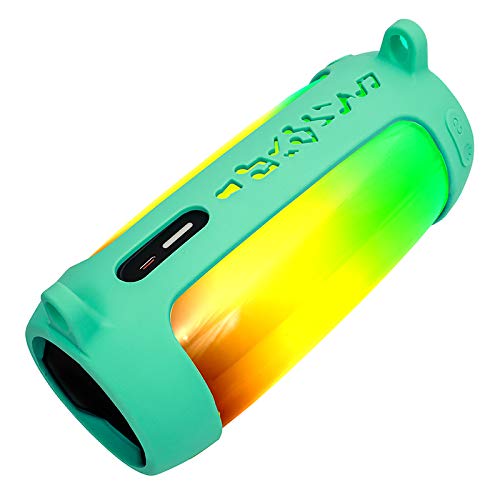 Housse En Silicone Pour JBL Pulse 4 - Étui De Protection Avec Bandoulière Et Mousqueton