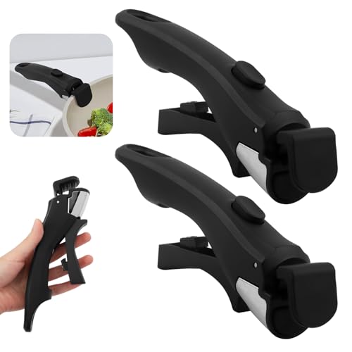 Cramelith Removable Pot Handle, 2pcs Detachable Pan Handles, Universal Pan Handle, Replacement Handles for Pots and Pans, Fits All Cookware by Cramelith - Image 4