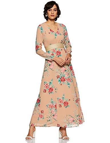 Image of Harpa Women's Synthetic A-Line Maxi Dress