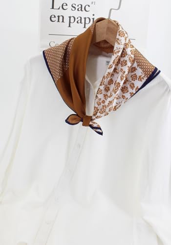 Image of ANDANTINO 100% Mulberry Silk Scarf -21 inch Square Neckerchief with Gift Packed