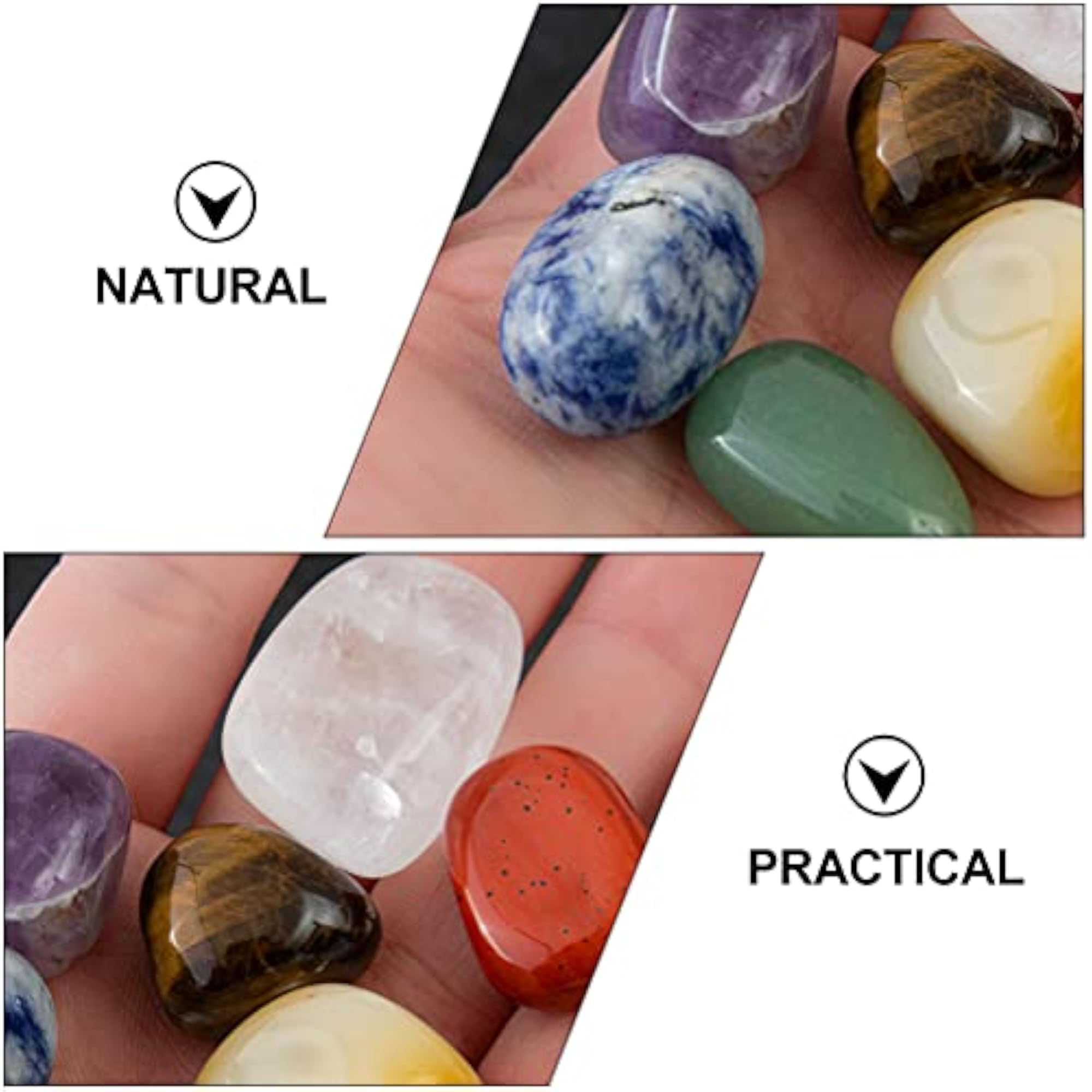 7pcs Natural Crystal Stone Healing Decoration Set