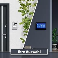 Goliath Basic Video Türsprechanlage, 2 Draht Bus, 7'' Monitor, Aufputz Türklingel mit Kamera, Gegensprechanlage mit Türöffner und Klingel, 1 Familienhaus, Plug & Play, Smartphone App – Ansicht 5