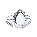 Produktbild Carry stone Sterling Spinning Ring. Mode Mondstein Iolite u0026 Moon Daumen/Finger Sorgen Spinner Ring, Größe 6 nützlich und praktisch